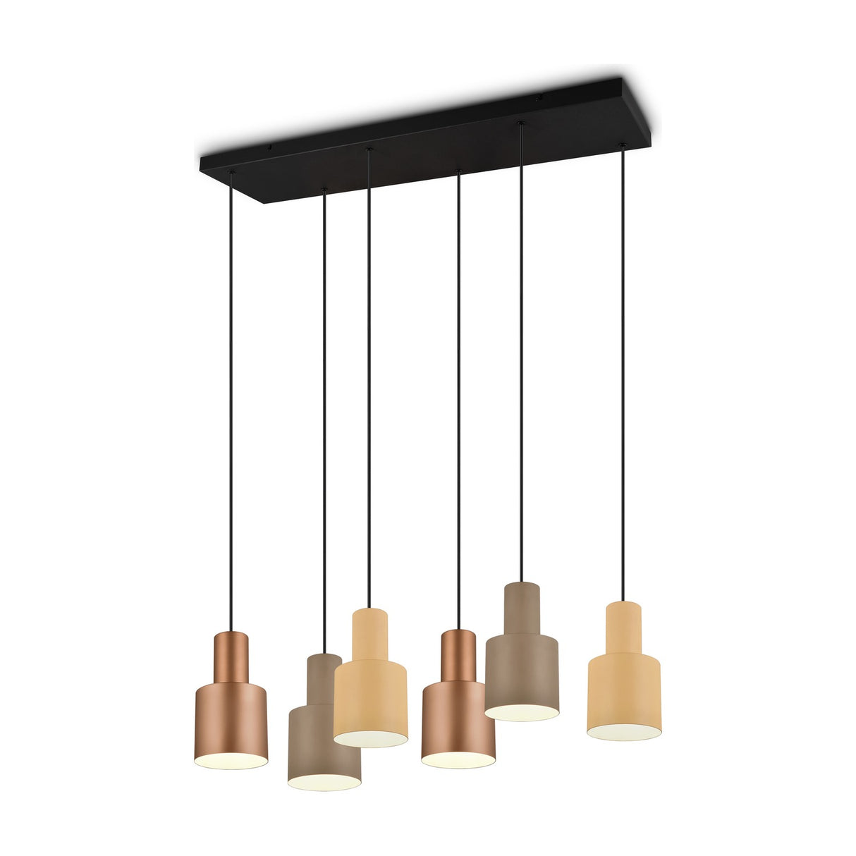 Agudo 6 Light Linear Chandelier – Multicoloured