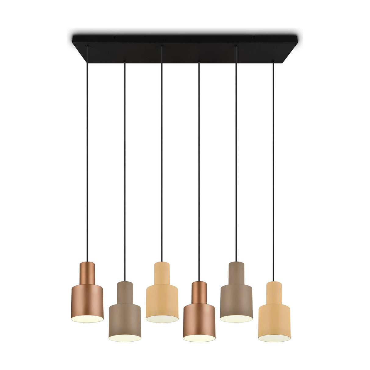 Agudo 6 Light Linear Chandelier – Multicoloured