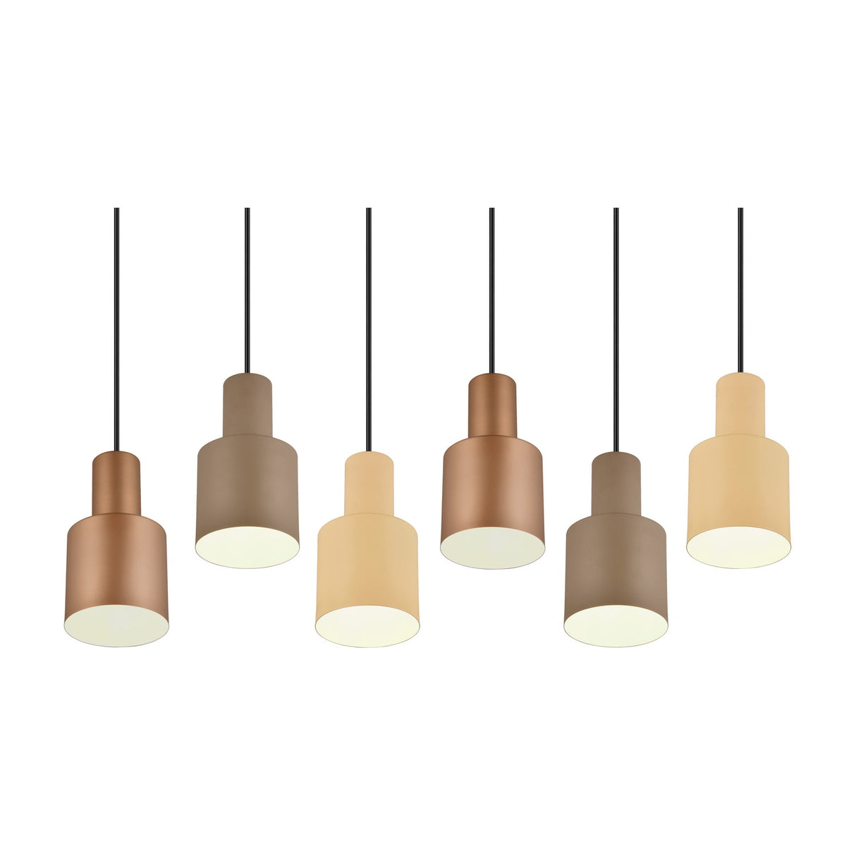 Agudo 6 Light Linear Chandelier – Multicoloured