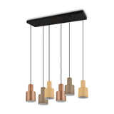 Agudo 6 Light Linear Chandelier – Multicoloured