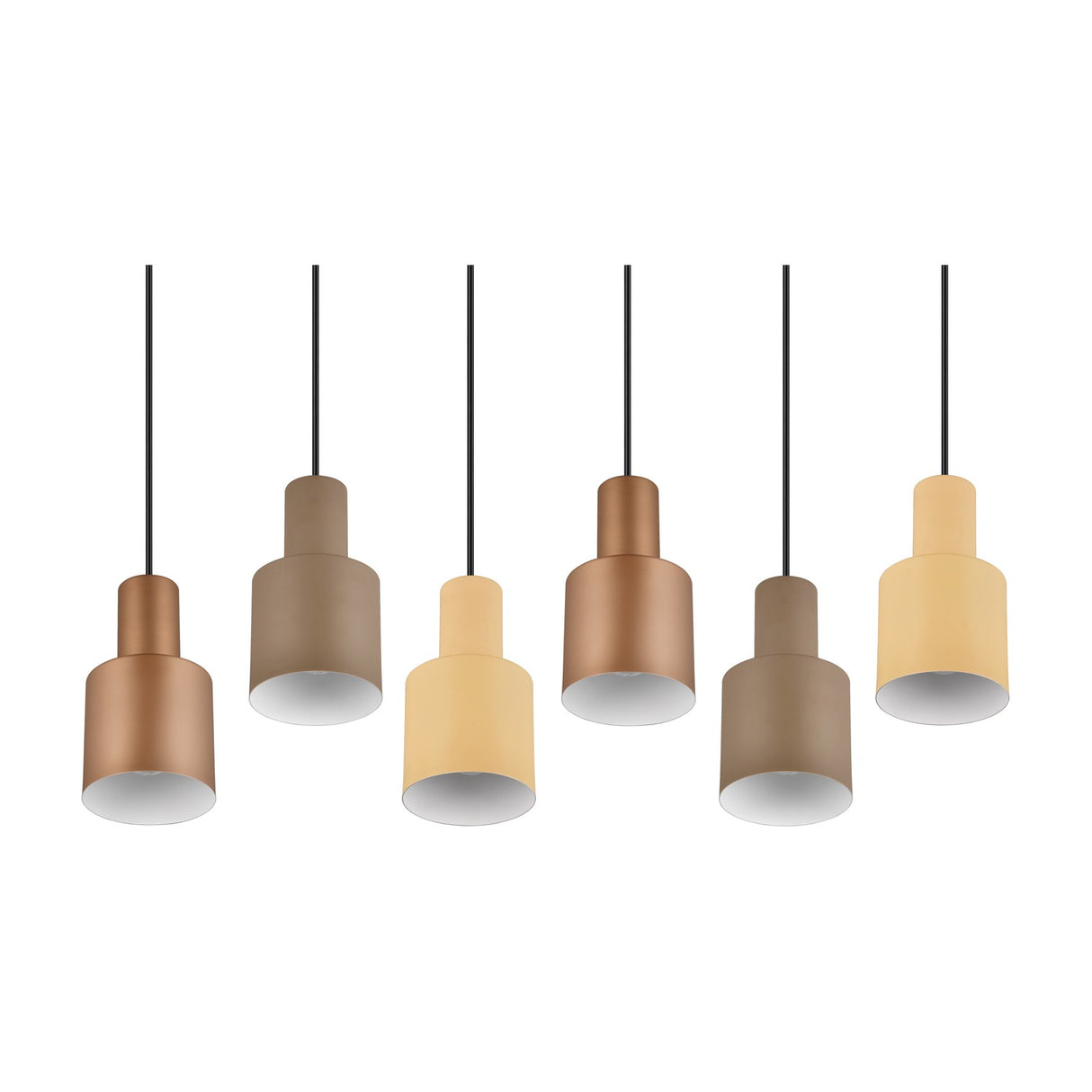 Agudo 6 Light Linear Chandelier – Multicoloured