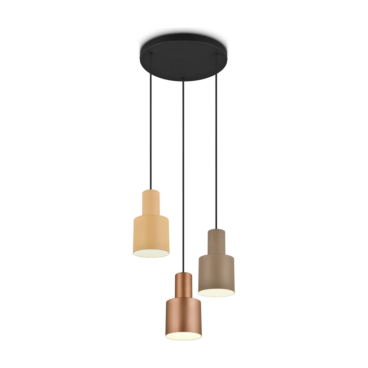 Agudo 3 Light Tube Chandelier – Multicoloured