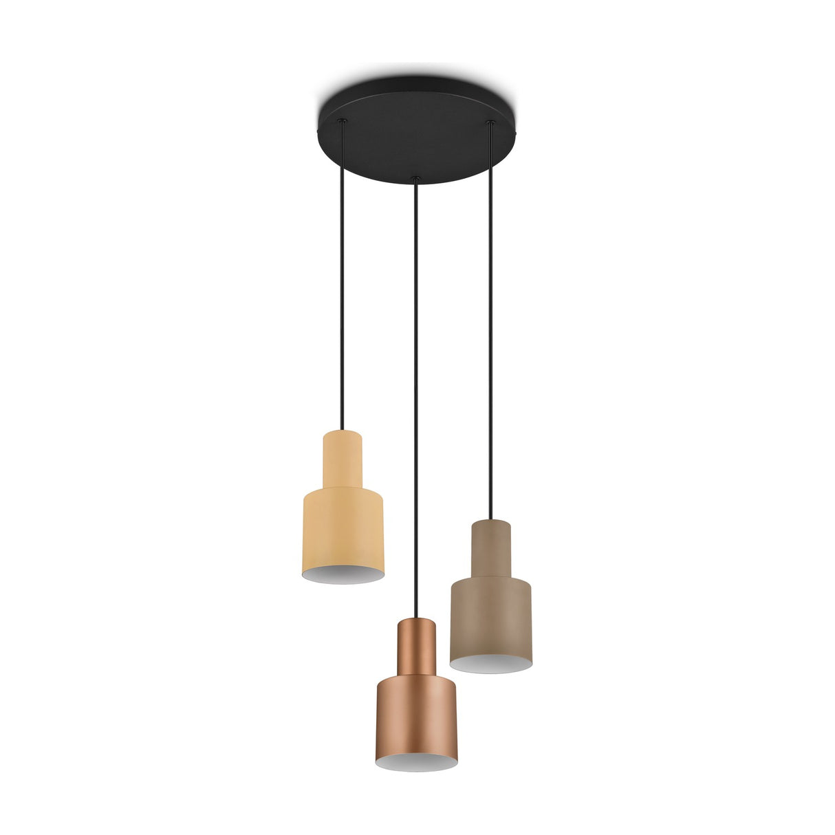 Agudo 3 Light Tube Chandelier – Multicoloured