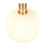 Diva Glass Pendant – Satin Brass
