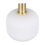 Diva Glass Pendant – Satin Brass