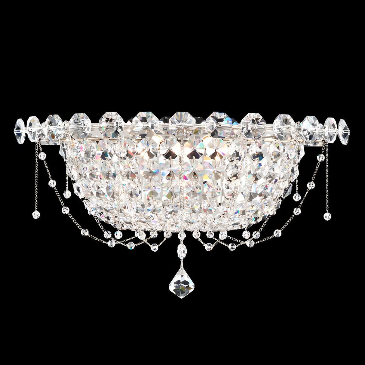 Amara 2 Light K9 Crystal Celling Light - Chrome