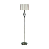 Jenna Antique Brass Gold Twist Detail Floor Lamp - 158cm