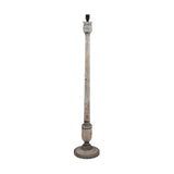 Captiva Grey Wash Mango Floor Lamp with Self Lined Shade