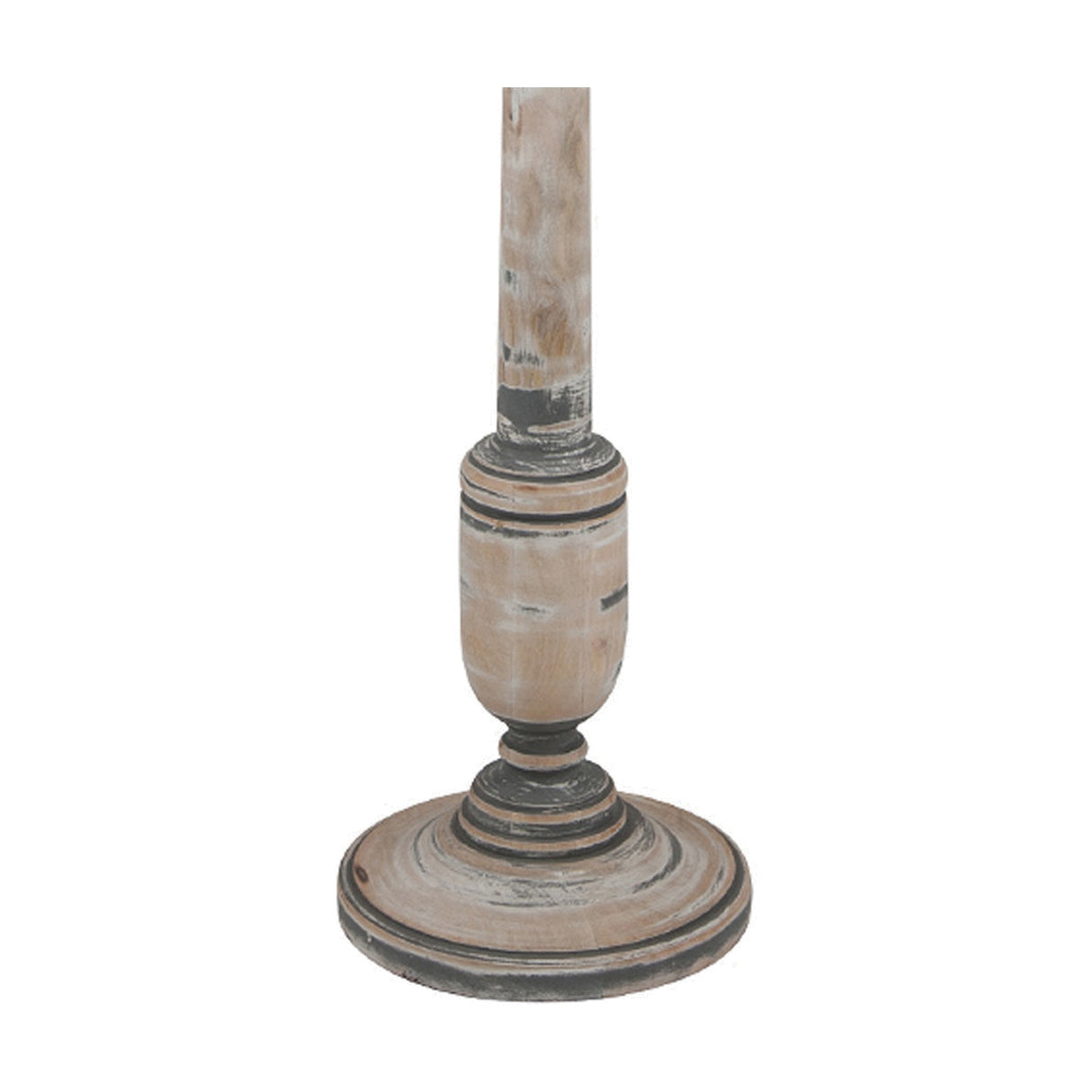 Captiva Grey Wash Mango Floor Lamp with Self Lined Shade