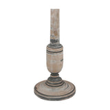 Captiva Grey Wash Mango Floor Lamp with Self Lined Shade