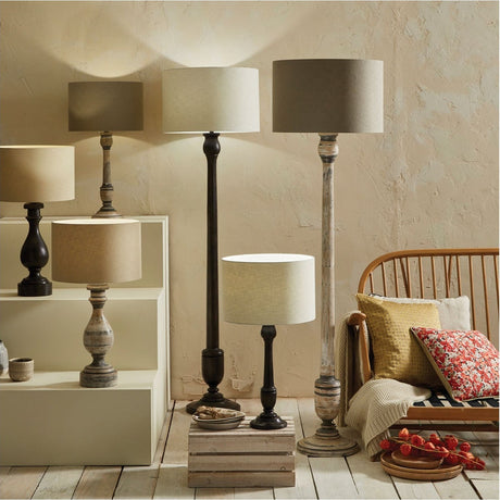 Captiva Grey Wash Mango Floor Lamp Base - 138cm