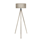 Rabanne Slatted Antique Tripod Floor Lamp - 153cm