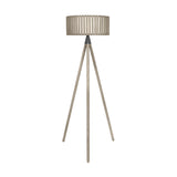Rabanne Slatted Antique Tripod Floor Lamp - 153cm