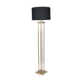 Langston Satin Brass Column Floor Lamp Base - 144cm