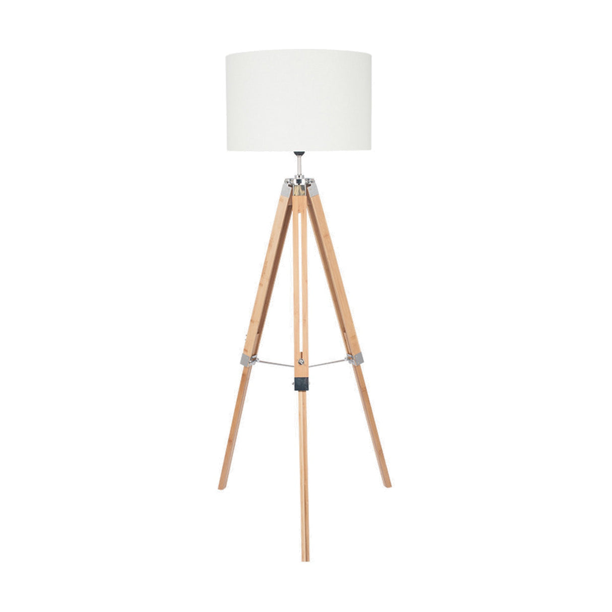 Sumba Bamboo Tripod Floor Lamp Base - 126cm