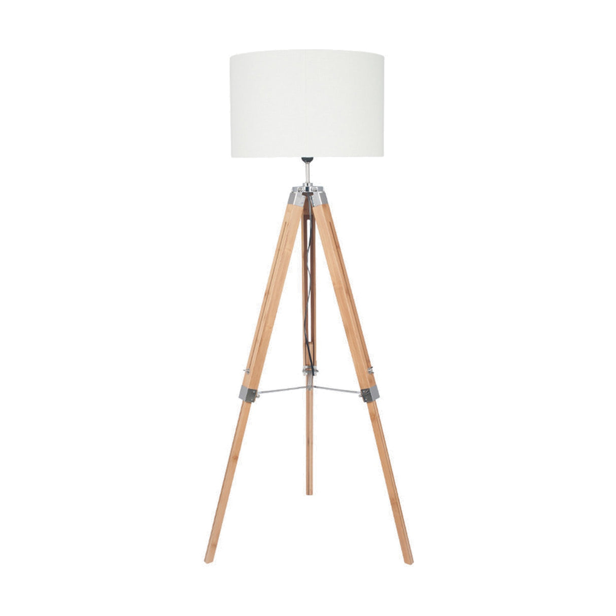 Sumba Bamboo Tripod Floor Lamp Base - 126cm