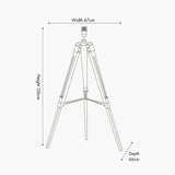 Sumba Bamboo Tripod Floor Lamp Base - 126cm