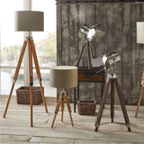 Sumba Bamboo Tripod Floor Lamp Base - 126cm