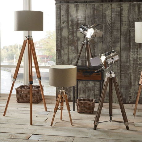 Sumba Bamboo Tripod Floor Lamp Base - 126cm