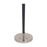Lowry Brushed Silver & Matt Black Iron Floor Lamp - 161cm
