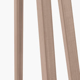 Whitby Grey Wash Wood Tapered 4 Post Floor Lamp with Linen Shade