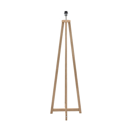 Whitby Grey Wash Wood Tapered 4 Post Floor Lamp with Self Lined Shade