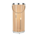 Austell Wood Large Lantern Floor Lamp - 63cm