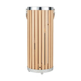 Austell Wood Large Lantern Floor Lamp - 63cm