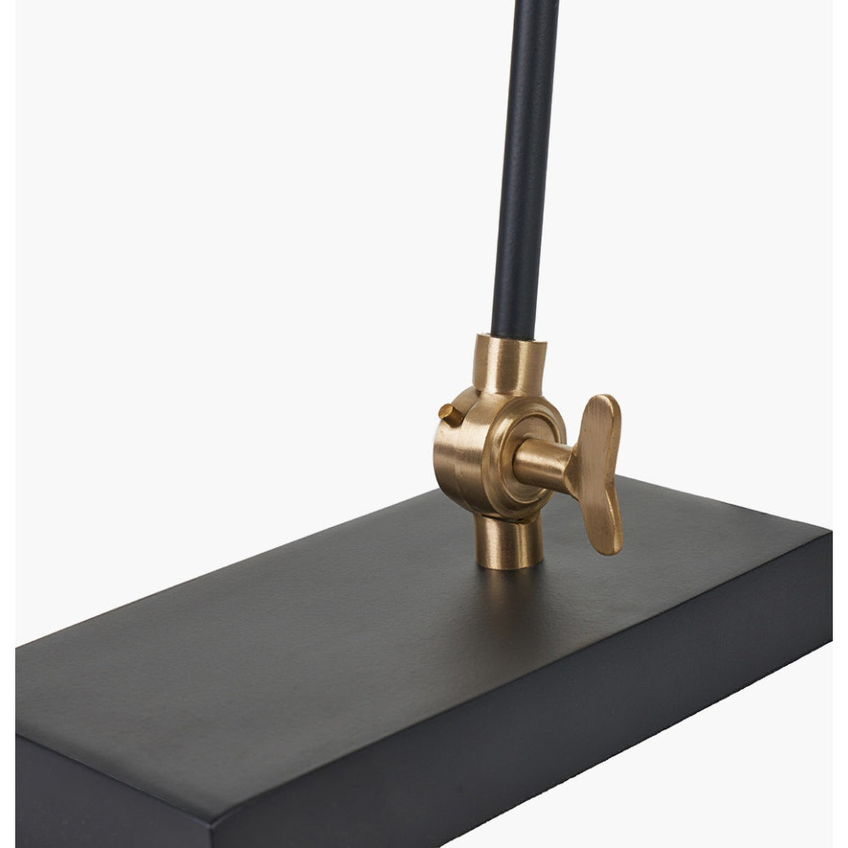 Canton Matt Black & Brass Cone Floor Lamp - 138cm