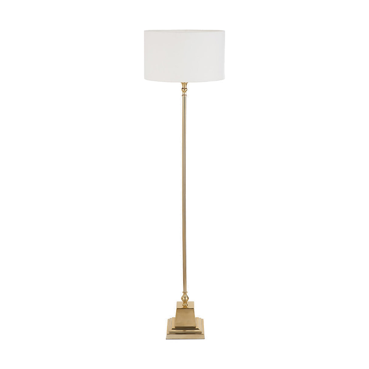 Claudius Gold Aluminium Stick Floor Lamp Base - 141cm