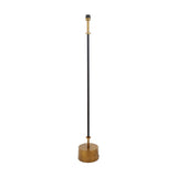 Antoine Black Croc & Antique Brass Floor Lamp with Mulberry Red Shade