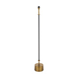 Antoine Black Croc & Antique Brass Floor Lamp Base - 139cm