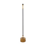 Antoine Black Croc & Antique Brass Floor Lamp Base - 139cm