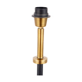 Antoine Black Croc & Antique Brass Floor Lamp Base - 139cm