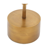 Antoine Black Croc & Antique Brass Floor Lamp Base - 139cm