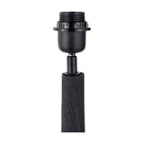 Marin Black Wood Tall Neck Floor Lamp with Blue Chevron Shade - 156cm