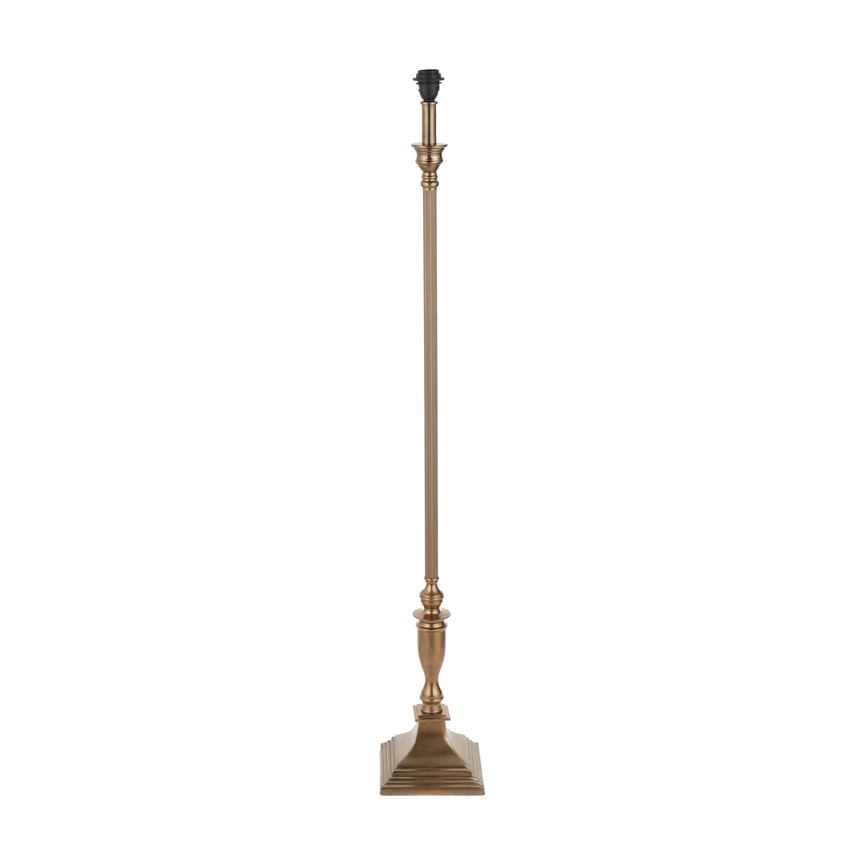 Canterbury Antique Brass Floor Lamp Base - 136cm
