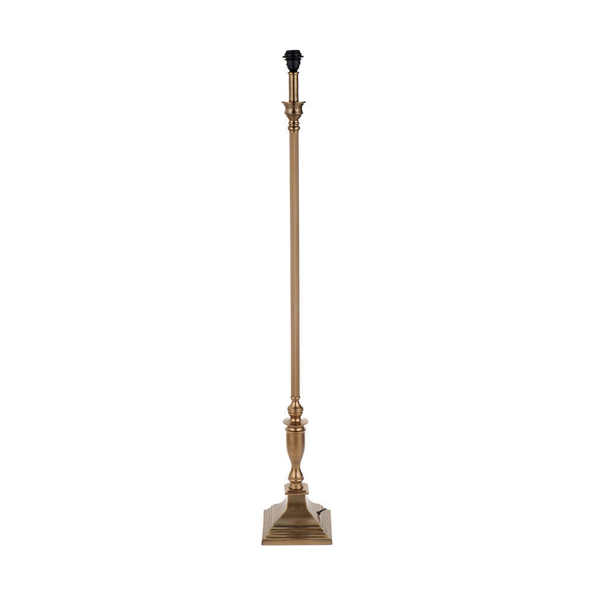 Canterbury Antique Brass Floor Lamp Base - 136cm