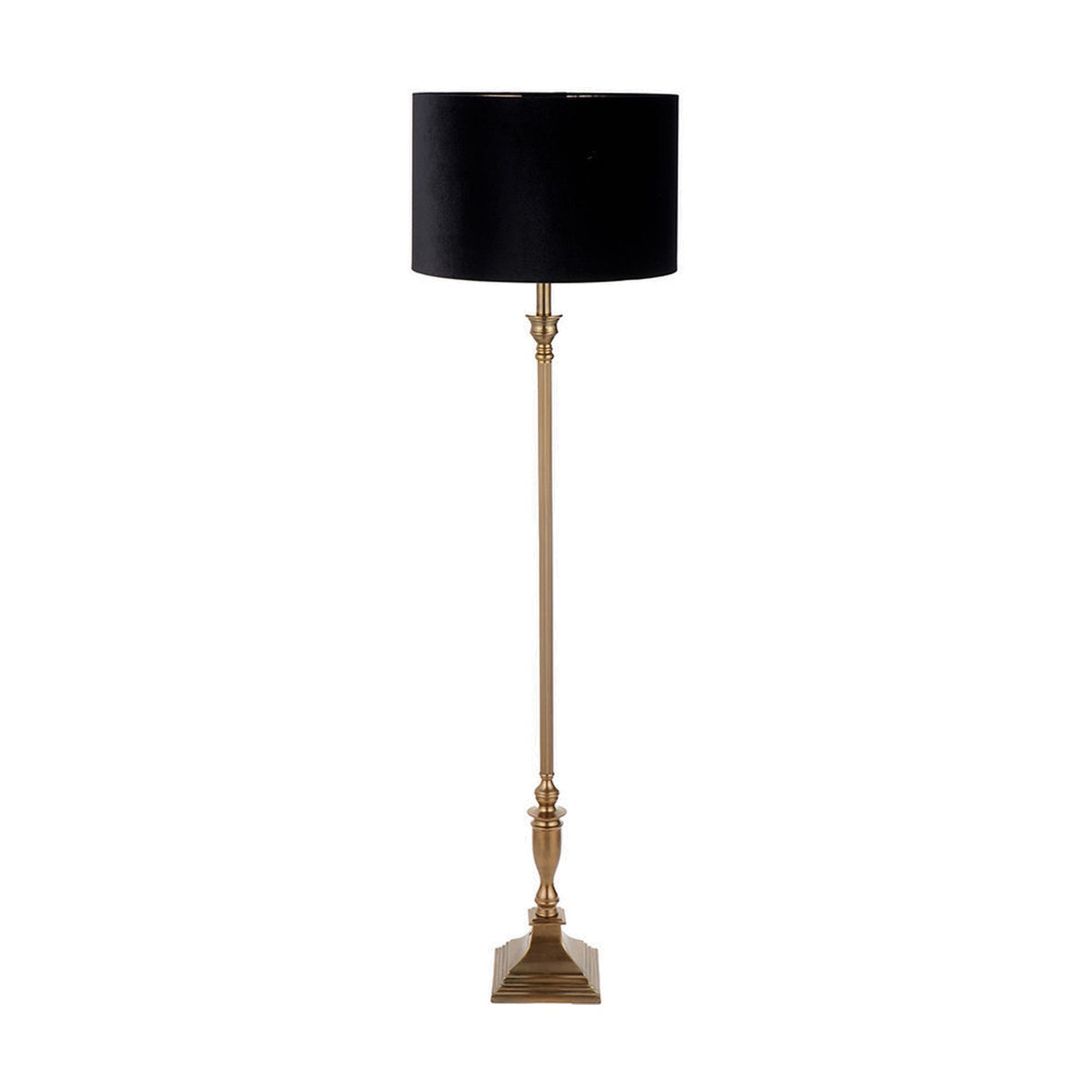 Canterbury Antique Brass Floor Lamp Base - 136cm