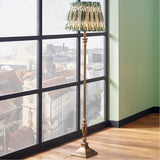 Canterbury Antique Brass Floor Lamp Base - 136cm