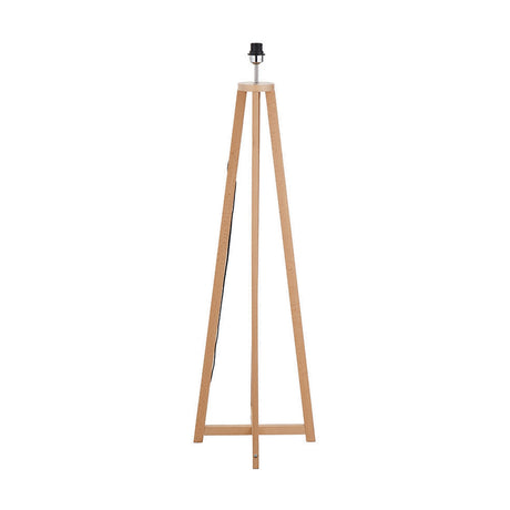 Whitby Wood Tapered 4 Post Floor Lamp with Pistachio Green Linen Shade