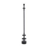 Emilio Matt Black Candlestick Floor Lamp Base - 147cm