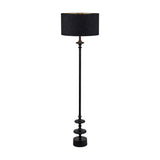 Emilio Matt Black Candlestick Floor Lamp Base - 147cm