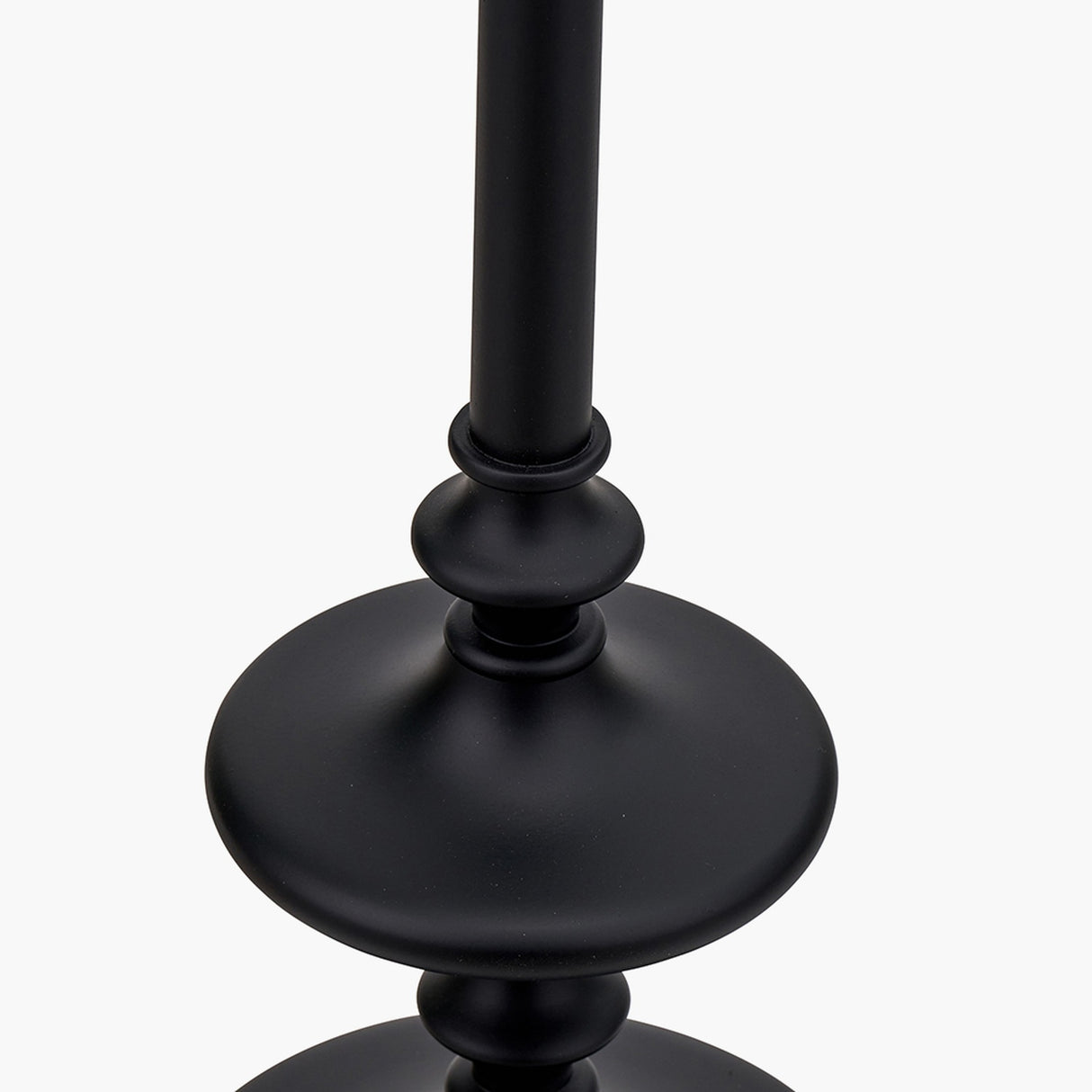 Emilio Matt Black Candlestick Floor Lamp Base - 147cm