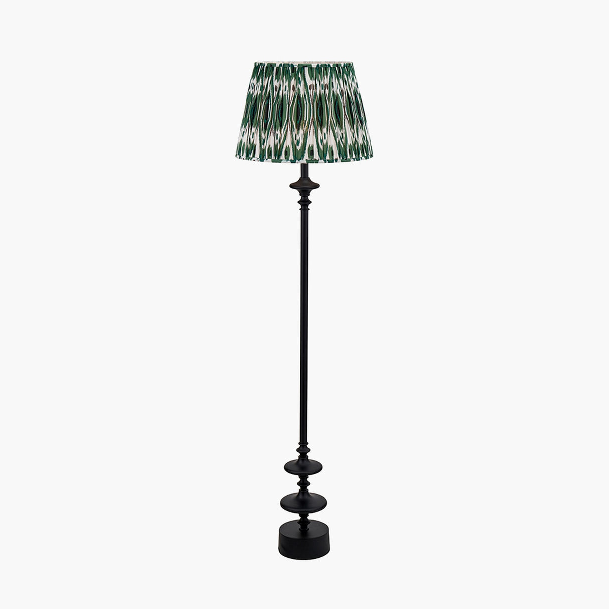 Emilio Matt Black Candlestick Floor Lamp Base - 147cm