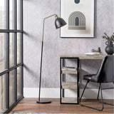 Augusto Black & Gold Task Floor Lamp - 170cm