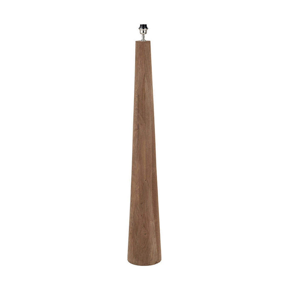 Esha Conical Wood Floor Lamp with Pistachio Green Linen Shade - 154cm