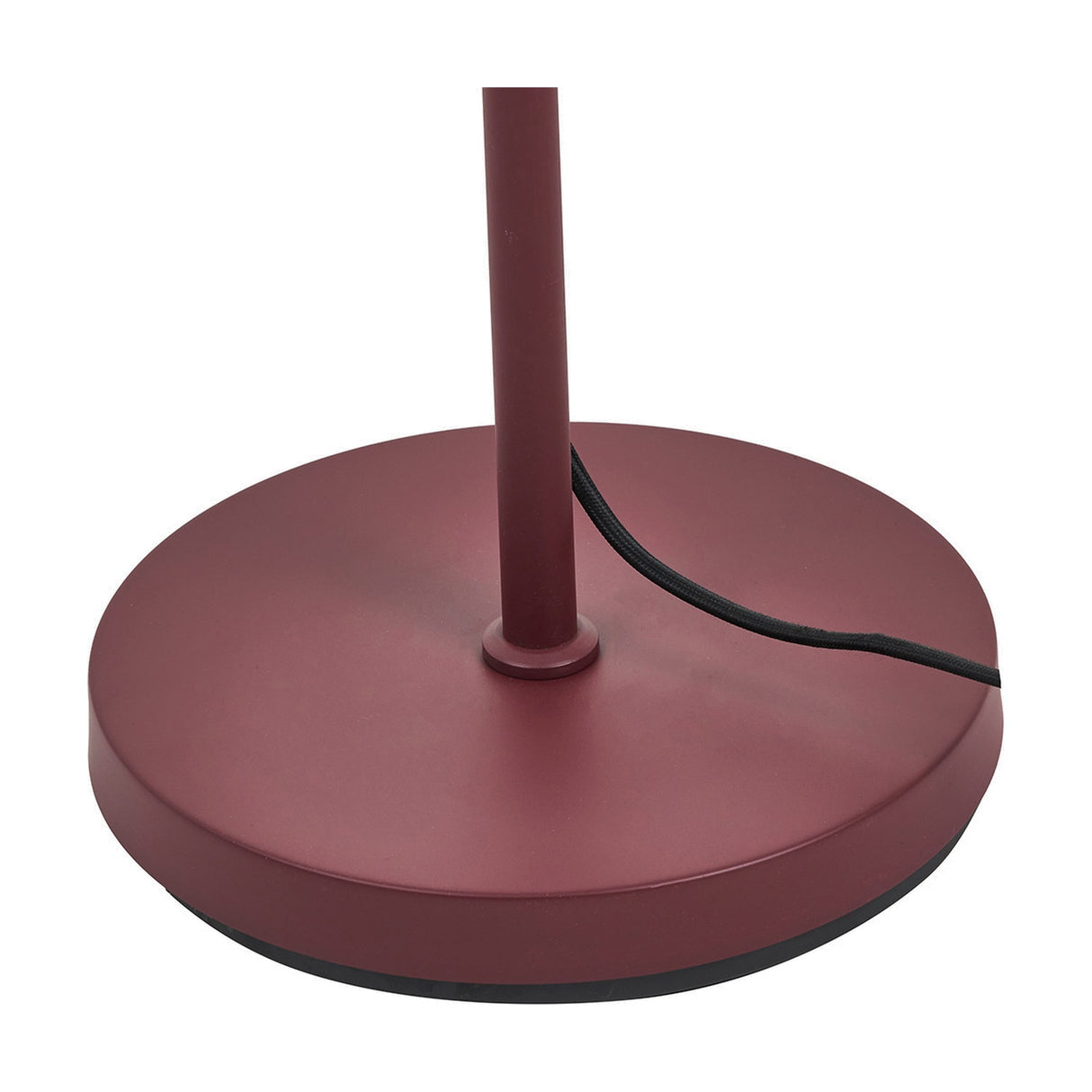 Finn Mulberry Red Metal Cloche Two Head Floor Lamp - 160cm