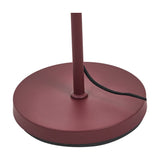 Finn Mulberry Red Metal Cloche Two Head Floor Lamp - 160cm