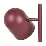 Finn Mulberry Red Metal Cloche Two Head Floor Lamp - 160cm